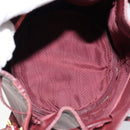 CARTIER Must Line Shoulder Bag Leather Bordeaux Gold Auth BA7014-12