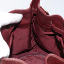 CARTIER Must Line Shoulder Bag Leather Bordeaux Gold Auth BA7014-20