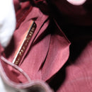 CARTIER Must Line Shoulder Bag Leather Bordeaux Gold Auth BA7014-21