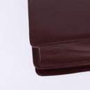 CARTIER Must Line Shoulder Bag Leather Bordeaux Gold Auth BA7015-16