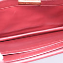 CARTIER Must Line Shoulder Bag Leather Bordeaux Gold Auth BA7015-11