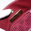 CARTIER Must Line Shoulder Bag Leather Bordeaux Gold Auth BA7016-11