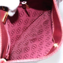 CARTIER Must Line Shoulder Bag Leather Bordeaux Gold Auth BA7016-12