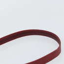 CARTIER Must Line Shoulder Bag Leather Bordeaux Gold Auth BA7016-8