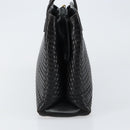 BALLY Hand Bag Leather Black Gold Auth BA7018-3