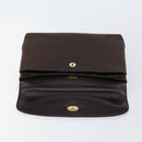 BALLY Hand Bag Leather Brown Gold Auth BA7019-9