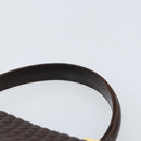 BALLY Hand Bag Leather Brown Gold Auth BA7019-14