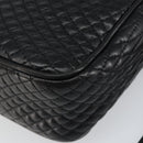 BALLY Chain Shoulder Bag Leather Black Gold Auth BA7021-15