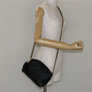 BALLY Chain Shoulder Bag Leather Black Gold Auth BA7021-23