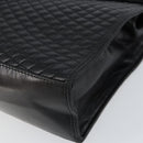 BALLY Hand Bag Leather Black Gold Auth BA7023-8