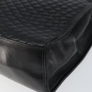 BALLY Hand Bag Leather Black Gold Auth BA7023-16