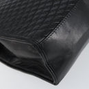 BALLY Hand Bag Leather Black Gold Auth BA7023-17