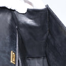 BALLY Hand Bag Leather Black Gold Auth BA7023-20