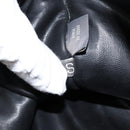 BALLY Hand Bag Leather Black Gold Auth BA7023-12