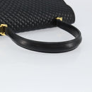 BALLY Hand Bag Leather Black Gold Auth BA7023-7