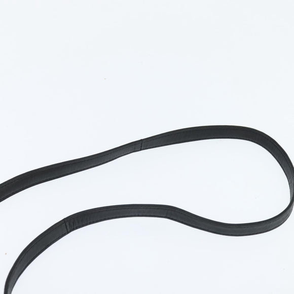 BALLY Hand Bag Leather 2way Black Gold Auth BA7024