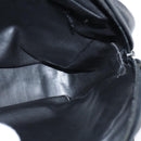 BALLY Hand Bag Leather 2way Black Gold Auth BA7024-19