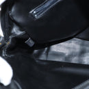 BALLY Hand Bag Leather 2way Black Gold Auth BA7024-20