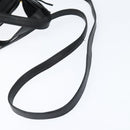 BALLY Hand Bag Leather 2way Black Gold Auth BA7024-9