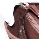 BALLY Shoulder Bag Leather Brown Gold Auth BA7025-21