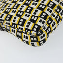 BALLY Hand Bag Canvas Black Auth BA7026-14