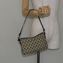 BALLY Hand Bag Canvas Black Auth BA7026-19