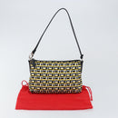 BALLY Hand Bag Canvas Black Auth BA7026-12