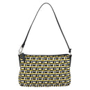 BALLY Hand Bag Canvas Black Auth BA7026-13