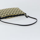 BALLY Hand Bag Canvas Black Auth BA7026-7