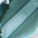 PRADA Hand Bag Leather 2way Turquoise Blue Gold Auth BA7027-10