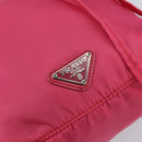 PRADA Pouch Nylon Pink Gold Auth BA7028-17