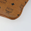 MCM Logogram Vicetos Shoulder Bag PVC Leather Brown Gold Auth BA7029-9