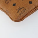 MCM Logogram Vicetos Shoulder Bag PVC Leather Brown Gold Auth BA7029-14