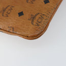 MCM Logogram Vicetos Shoulder Bag PVC Leather Brown Gold Auth BA7029-16