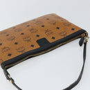 MCM Logogram Vicetos Shoulder Bag PVC Leather Brown Gold Auth BA7029-6