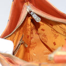 MCM Logogram Vicetos Shoulder Bag PVC Leather Brown Gold Auth BA7031-20