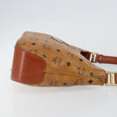 MCM Logogram Vicetos Shoulder Bag PVC Leather Brown Gold Auth BA7031-3