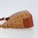 MCM Logogram Vicetos Shoulder Bag PVC Leather Brown Gold Auth BA7031-4