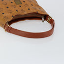 MCM Logogram Vicetos Shoulder Bag PVC Leather Brown Gold Auth BA7031-7