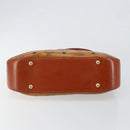 MCM Logogram Vicetos Shoulder Bag PVC Leather Brown Gold Auth BA7031-5