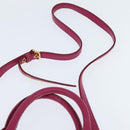 Miu Miu Madras Hand Bag Leather 2way Pink Gold Auth BA7035-14