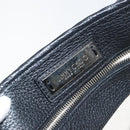 Jimmy Choo Studs Tote Bag Leather Black Silver Auth BA7036-11