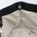 Jimmy Choo Studs Tote Bag Leather Black Silver Auth BA7036-18