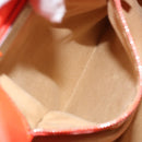 Jimmy Choo Studs Tote Bag Leather Orange Silver Auth BA7037-20