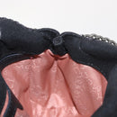 Stella MacCartney Falabella Chain Bag Suede Black Silver 391698 Auth BA7038-20