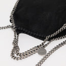 Stella MacCartney Falabella Chain Bag Suede Black Silver 391698 Auth BA7038-6