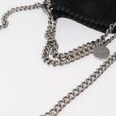 Stella MacCartney Falabella Chain Bag Suede Black Silver 391698 Auth BA7038-7