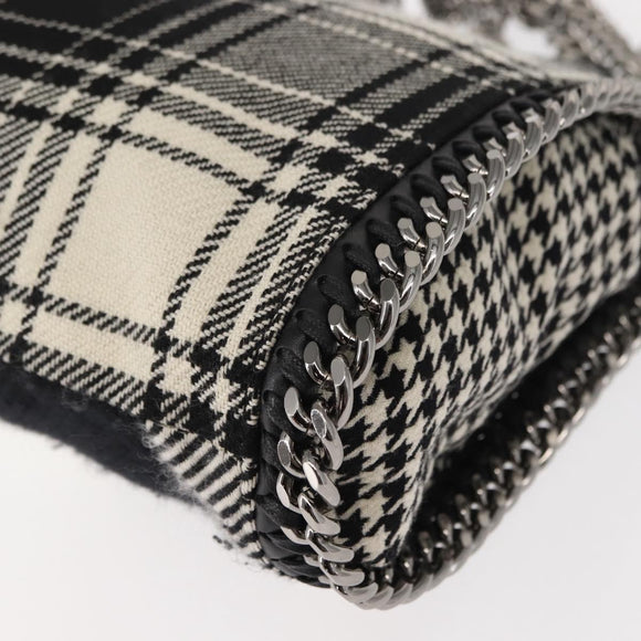 Stella MacCartney Chain Falabella Bag Polyester 2way Black 371223 Auth BA7040