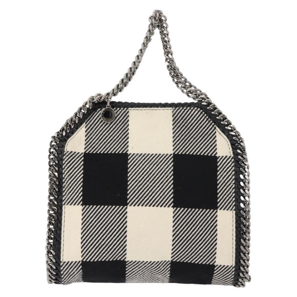 Stella MacCartney Chain Falabella Bag Polyester 2way Black 371223 Auth BA7040
