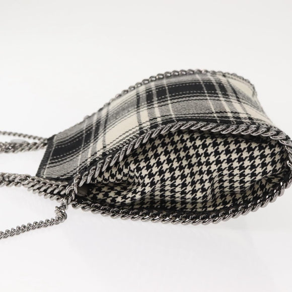 Stella MacCartney Chain Falabella Bag Polyester 2way Black 371223 Auth BA7040